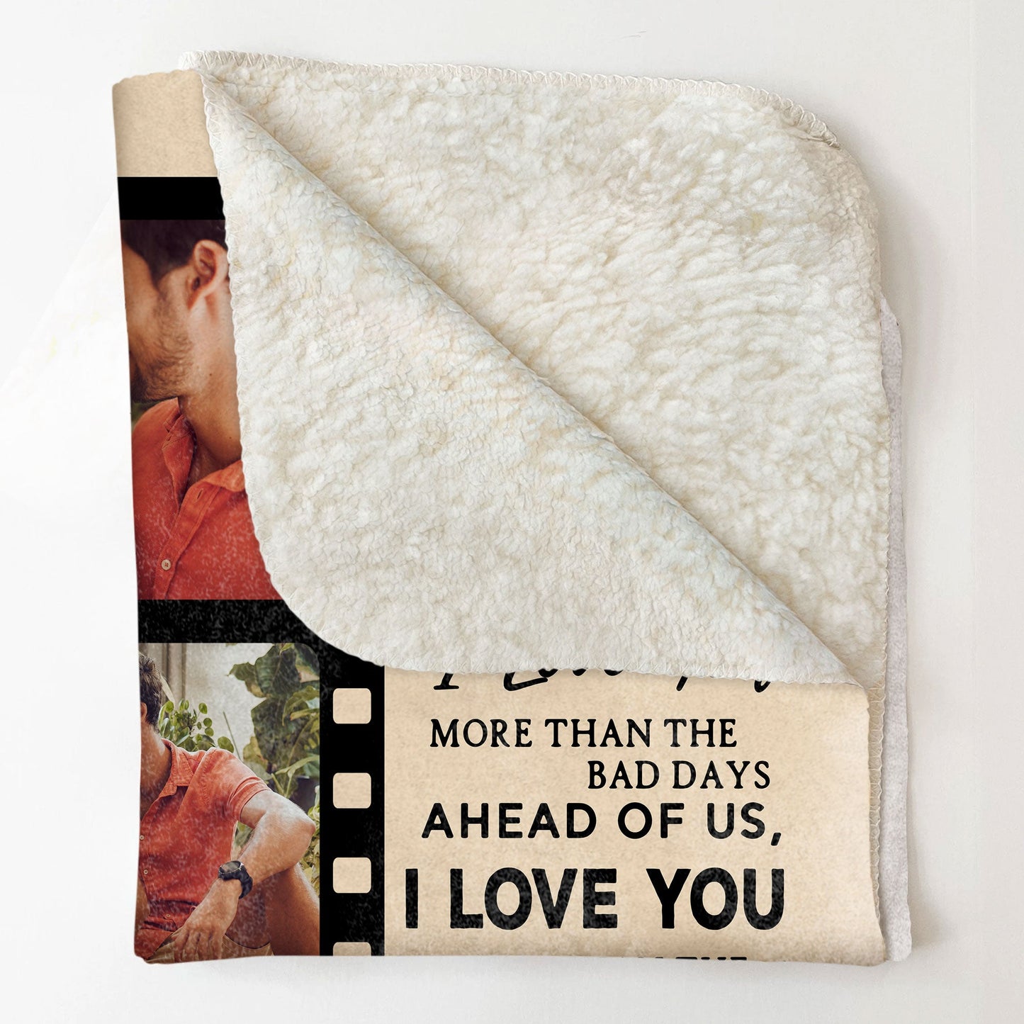 When I Say I Love You More - Personalized Photo Blanket