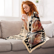 When I Say I Love You More - Personalized Photo Blanket
