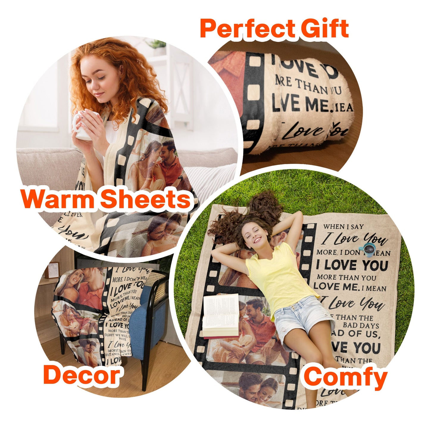 When I Say I Love You More - Personalized Photo Blanket