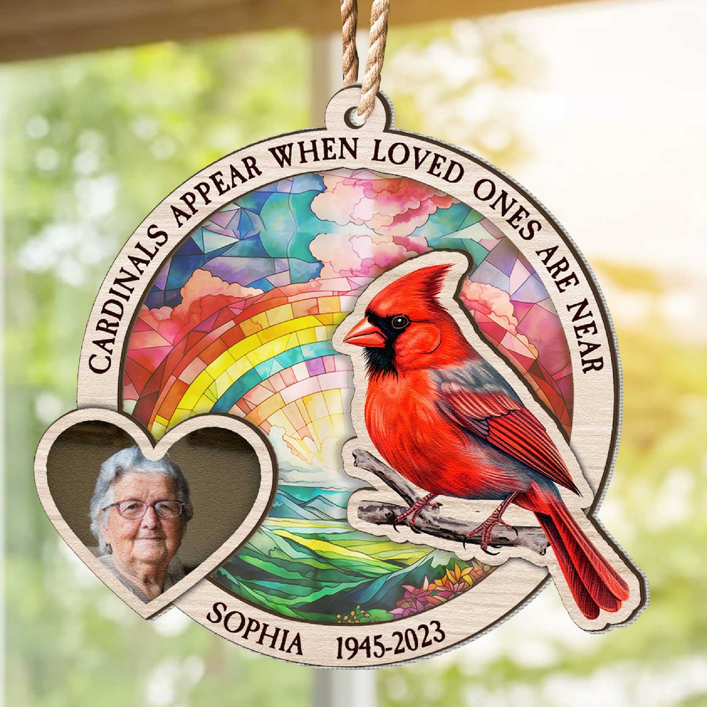 When Loved Ones Are Near - Personalized Suncatcher Ornament