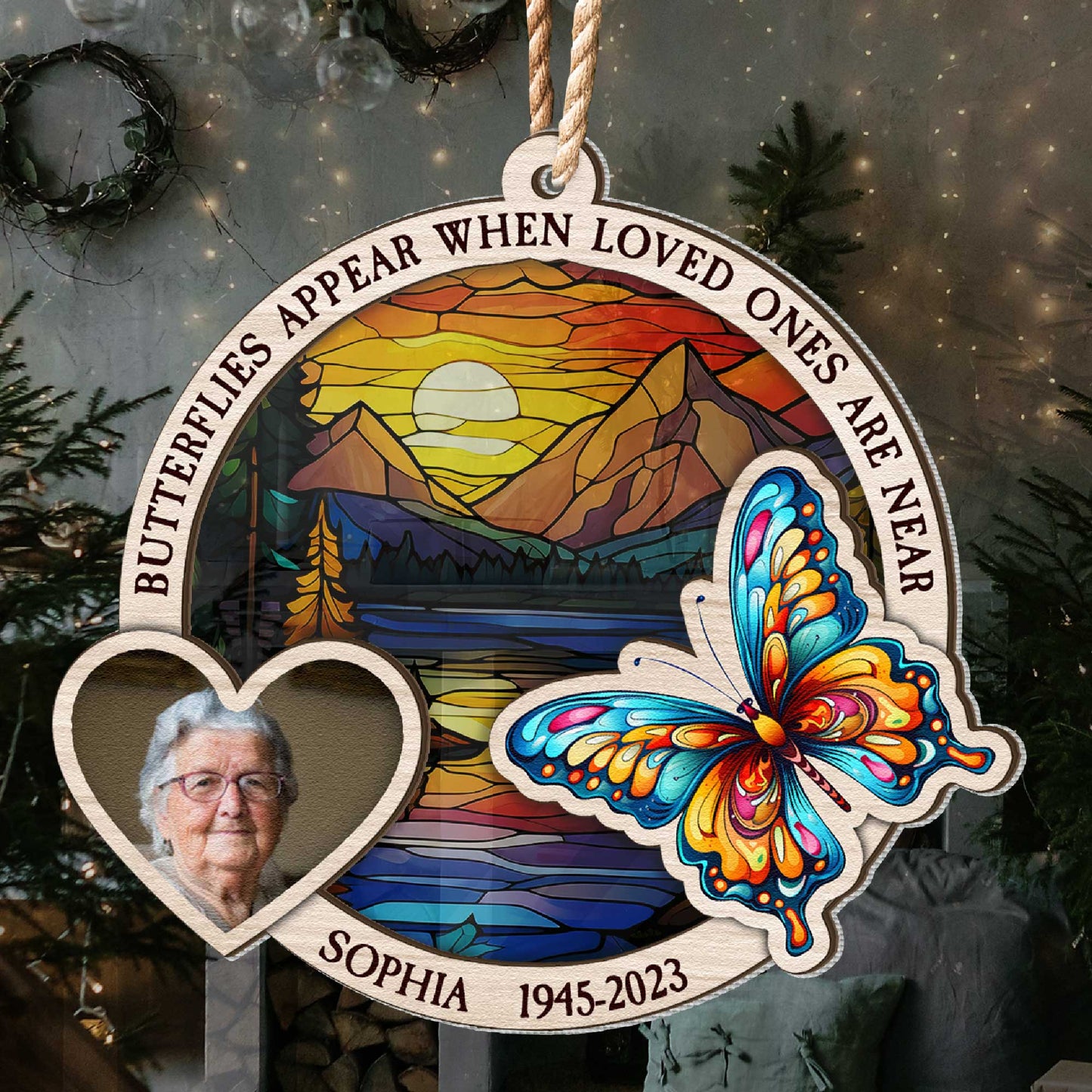 When Loved Ones Are Near - Personalized Suncatcher Ornament