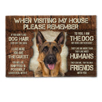 When Visiting My House Please Remember - Personalized Photo Doormat