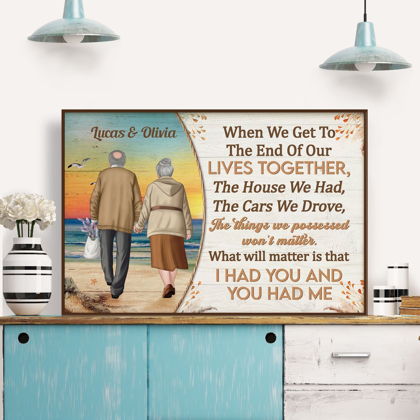 When We Get To The End Of Our Lives - Personalized Poster/Wrapped Canvas - Birthday Anniversary Gifts For Wife, Husband, Gift From Sons, Daughters For Parents