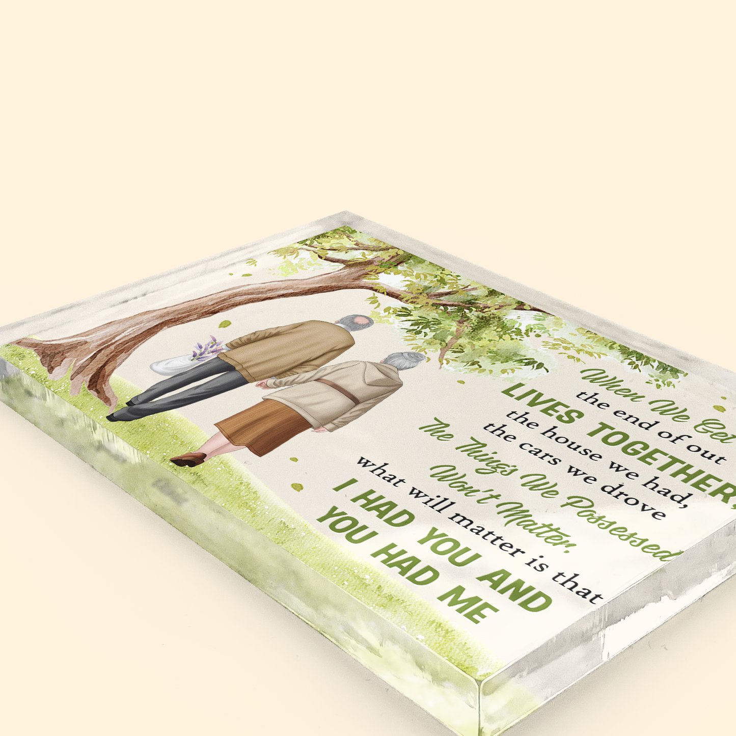 When We Get To The End Of Out Lives Together - Personalized Rectangle Acrylic Plaque