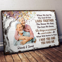 When We Get To The End - Personalized Photo Wrapped Canvas