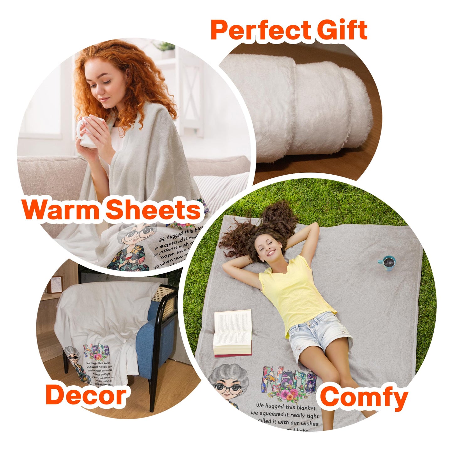 When You Are Feeling Low Just Hold It Really Tight - Personalized Blanket - Birthday , Mother's DayGift For Mothers,Moms, Grandma, Auntie