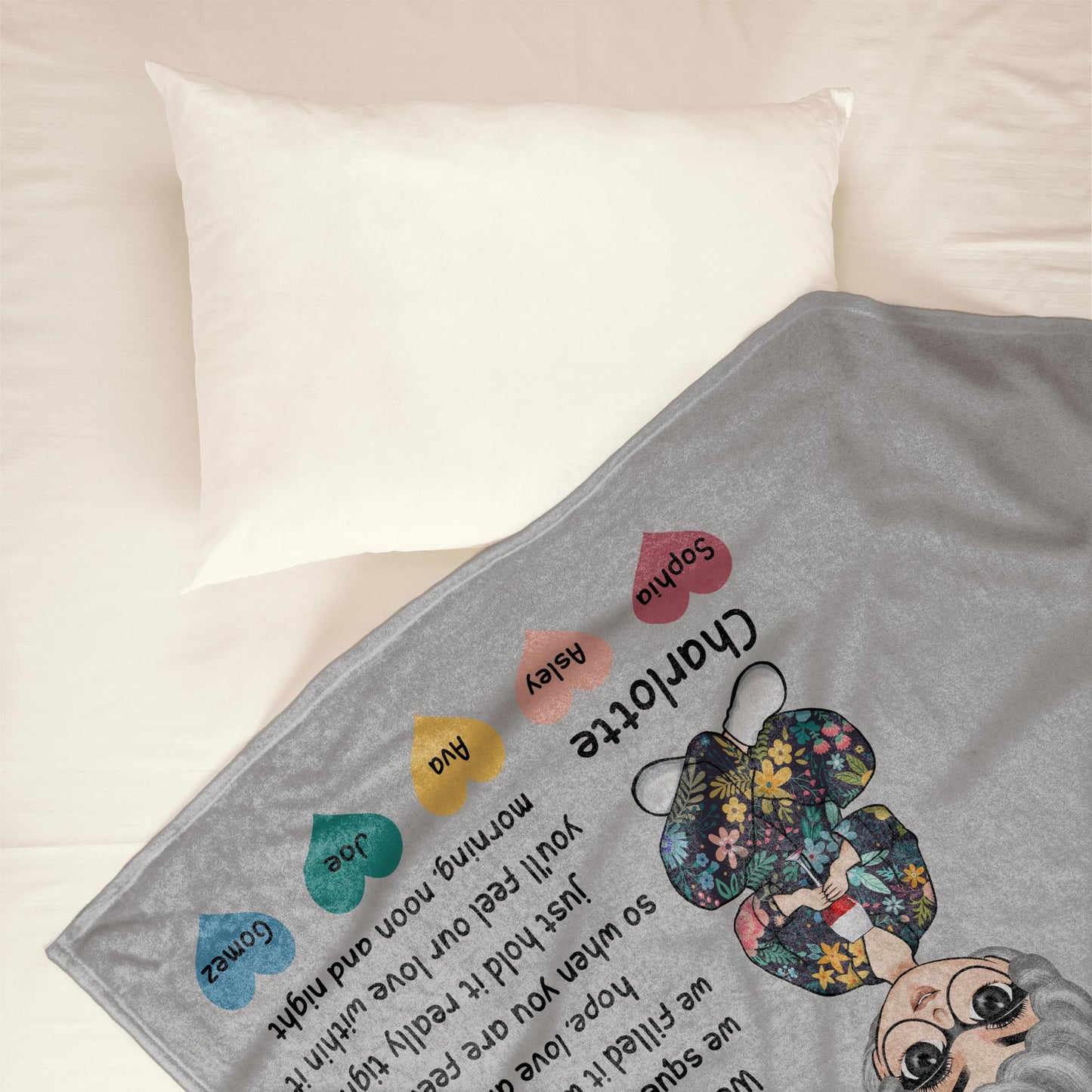 When You Are Feeling Low Just Hold It Really Tight - Personalized Blanket - Birthday , Mother's DayGift For Mothers,Moms, Grandma, Auntie