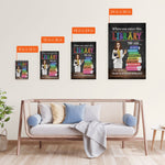When You Enter This Library - Personalized Poster/Canvas - Back To School Gift For Teacher, Librarian, Library Rules Sign, Classroom Decor