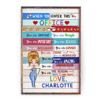 When You Enter This Office  - Personalized Poster/Wrapped Canvas - Gift For Doctor & Nurse