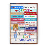 When You Enter This Office  - Personalized Poster/Wrapped Canvas - Gift For Doctor & Nurse