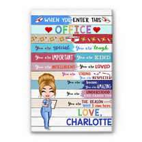 When You Enter This Office  - Personalized Poster/Wrapped Canvas - Gift For Doctor & Nurse