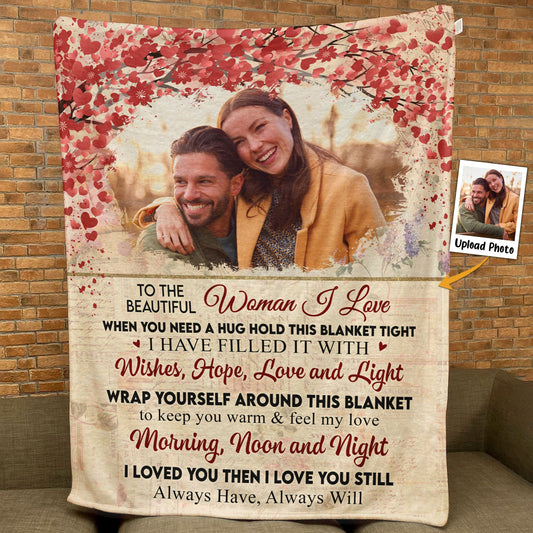 When You Need A Hug - Personalized Photo Blanket