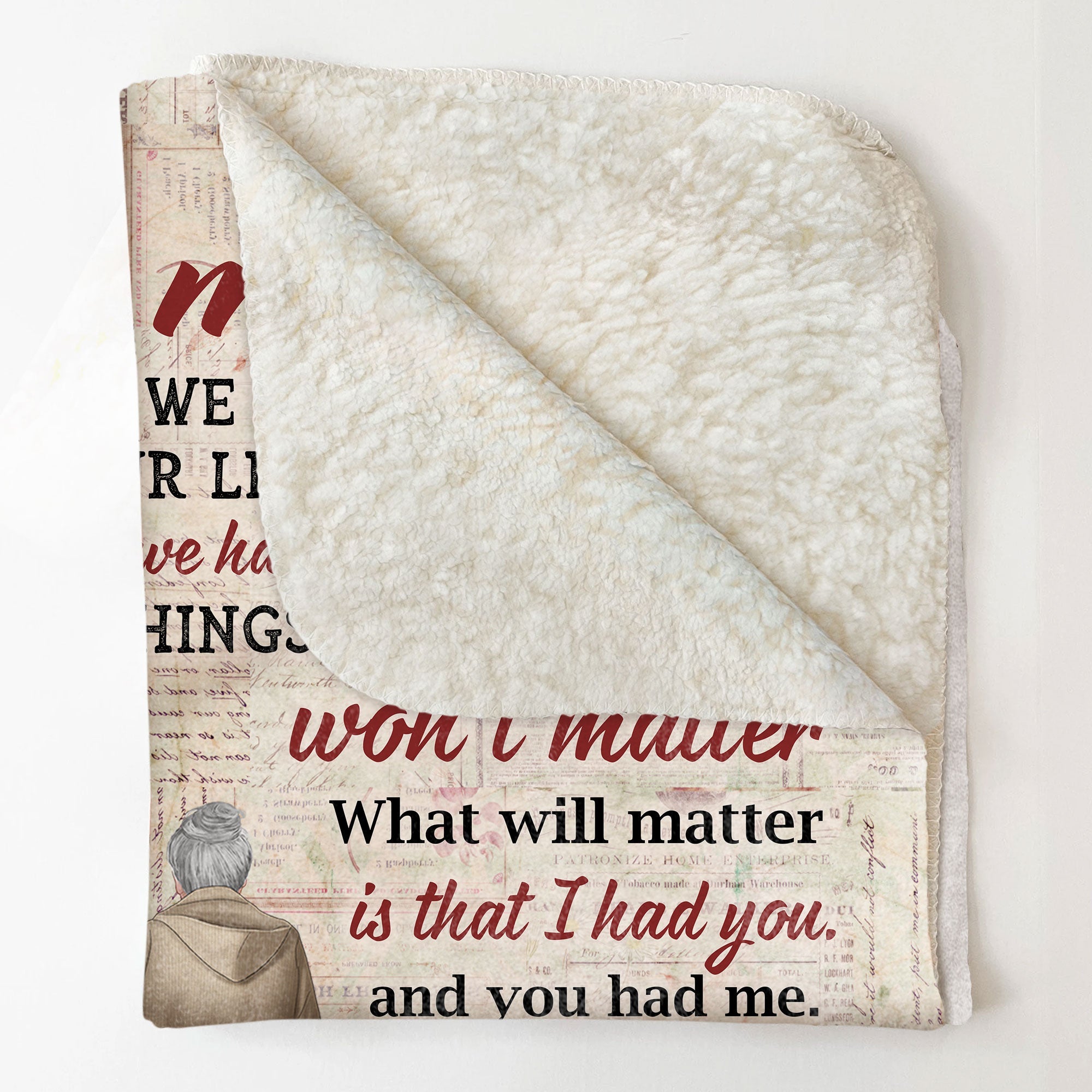 When We Get To The End Of Our Lives Together - Personalized Blanket - Old Couples