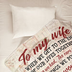 When We Get To The End Of Our Lives Together - Personalized Blanket - Old Couples