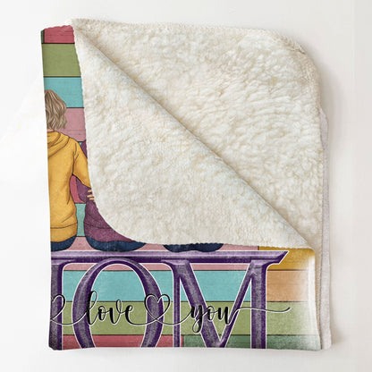 Whenever You Snuggle This Blanket - Personalized Blanket - Birthday Xmas Christmas Gift For Mom, Mother, Gift From Husband To Wife