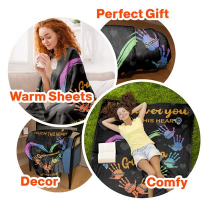 Whenever You Touch This Heart - Personalized Blanket