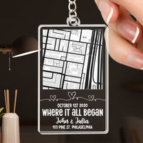 Where It All Began - Personalized Acrylic Keychain