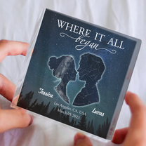 Where It All Began - Personalized Custom Square-Shaped Acrylic Plaque