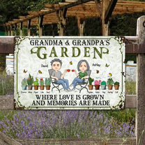 Where Love Is Grown And Memories Are Made - Personalized Metal Sign