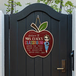 Where The Magic Never Stops  - Personalized Custom Shaped Wood Sign