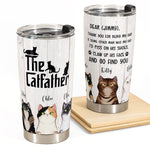 Thank You For Being Our Dad  - Personalized Tumbler Cup - Gift For Cat Dad