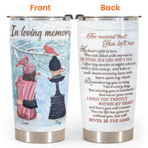 In Loving Memory - Personalized Tumbler Cup - Sympathetic Gift For Family Memorial