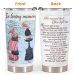 In Loving Memory - Personalized Tumbler Cup - Sympathetic Gift For Family Memorial