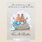 Who We Have In Our Life That Matters - Personalized Acrylic Plaque - Gift For Girls, Mermaid Sisters, Friends