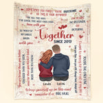 Wife Gifts Love You Then Love You Still - Personalized Blanket