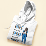Wife, Mom, Boss - Personalized Shirt - Anniversary Gift Valentine's Day Gift For Wife, Boss Lady