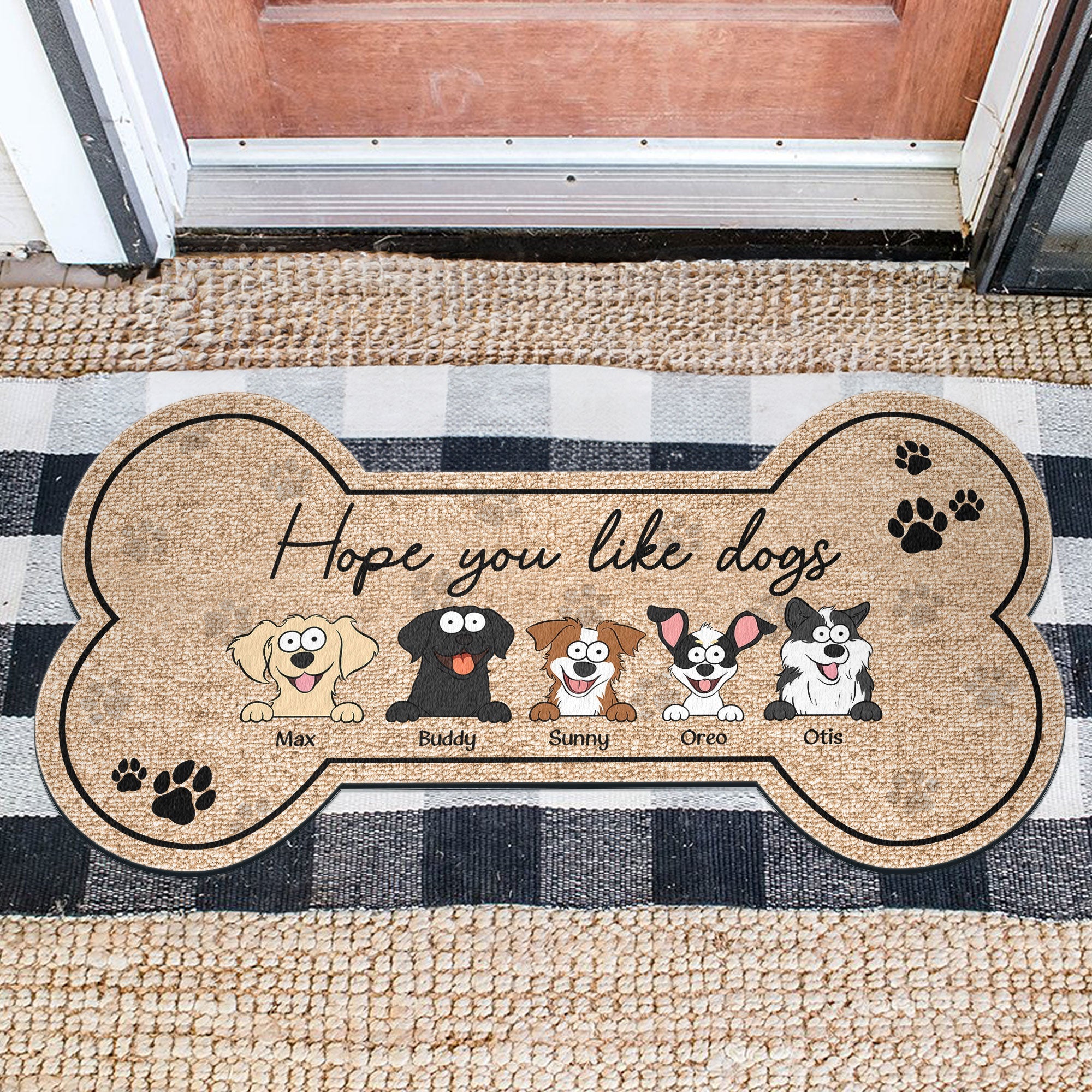 Wipe You Paws - Personalized Custom Shaped Doormat
