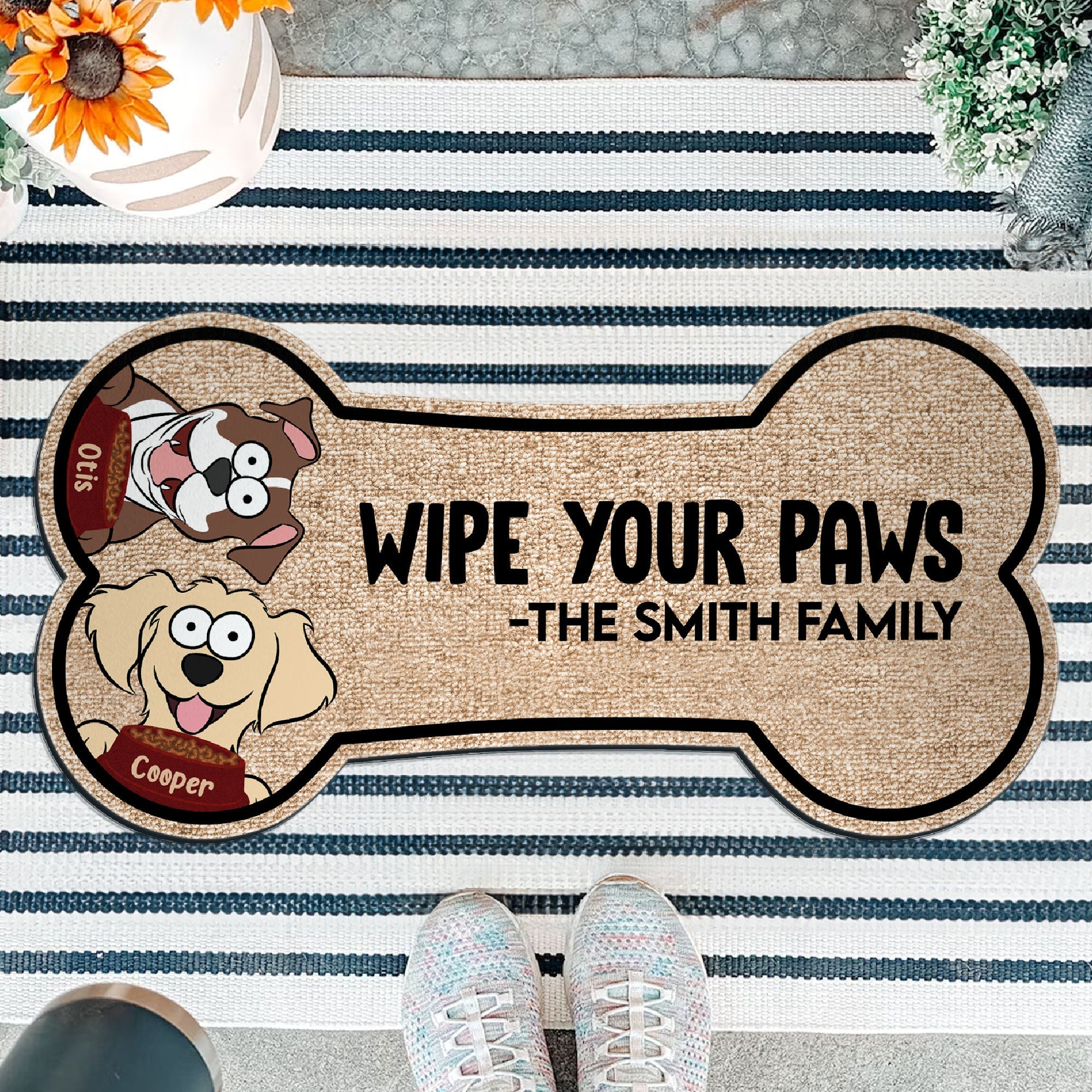 Wipe Your Paws - Personalized Custom Shaped Doormat