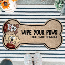 Wipe Your Paws - Personalized Custom Shaped Doormat