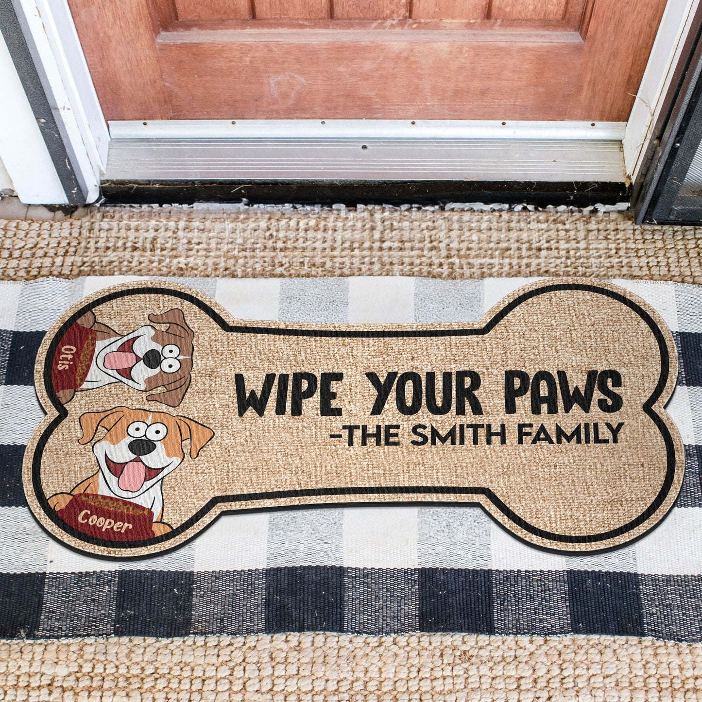 Wipe Your Paws - Personalized Custom Shaped Doormat
