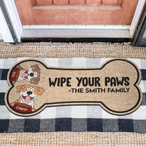 Wipe Your Paws - Personalized Custom Shaped Doormat