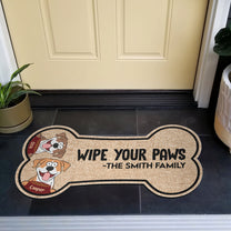 Wipe Your Paws - Personalized Custom Shaped Doormat