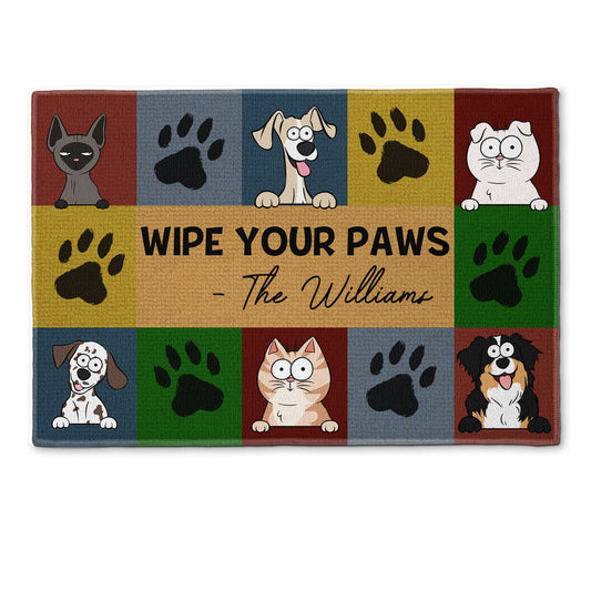 Wipe Your Paws - Personalized Doormat