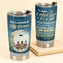 Wished For A Friend Like You - Personalized Tumbler Cup - Christmas Gift For Friends