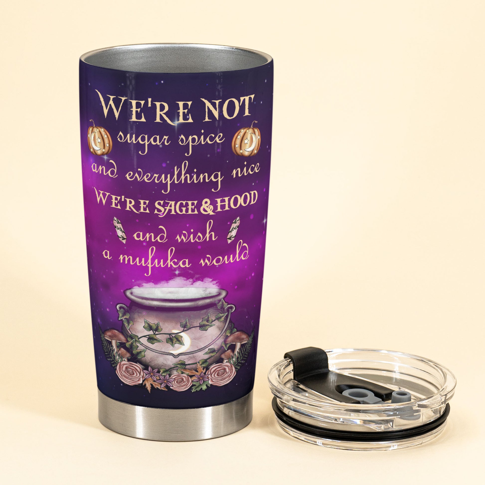 Witches By Nature - Personalized Tumbler Cup - Halloween Gift For Witches