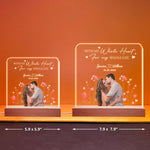 With My Whole Heart, For My Whole Life - Personalized LED Light