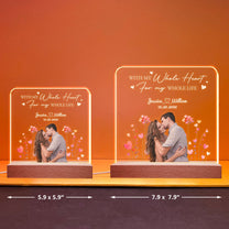 With My Whole Heart, For My Whole Life - Personalized LED Light