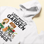Work In My Garden And Hang Out With My Dogs - Personalized Shirt