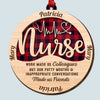 [Only available in the U.S] Work Made Us Colleagues - Personalized 2 Layers Wooden Ornament - Christmas Gift For Colleagues
