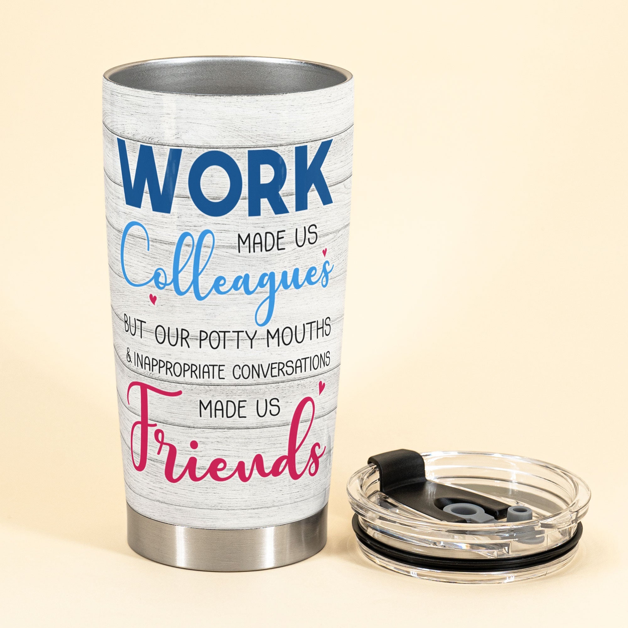 Work Made Us Colleagues Personalized Tumbler Cup BirthdayGift For Fitness Trainer Cute Fitness Girl 3