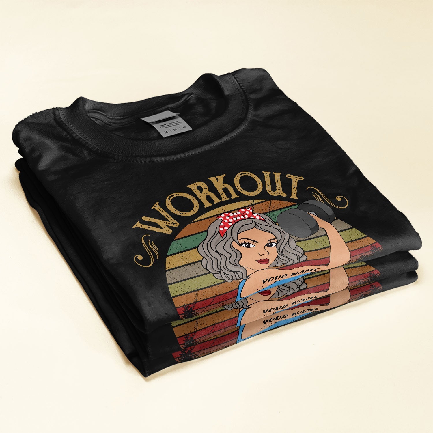 Workout Because Murder Is Wrong - Personalized Shirt - Gift For Gymers - Strong Woman