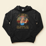 Workout Because Murder Is Wrong - Personalized Shirt - Gift For Gymers - Strong Woman