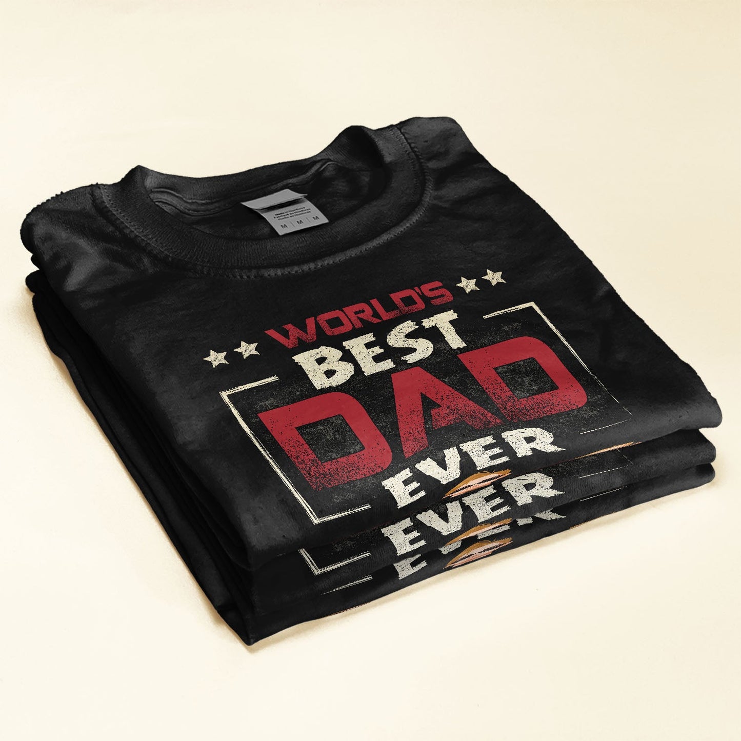 World's Best Dad Ever (Dark Version) - Personalized Shirt