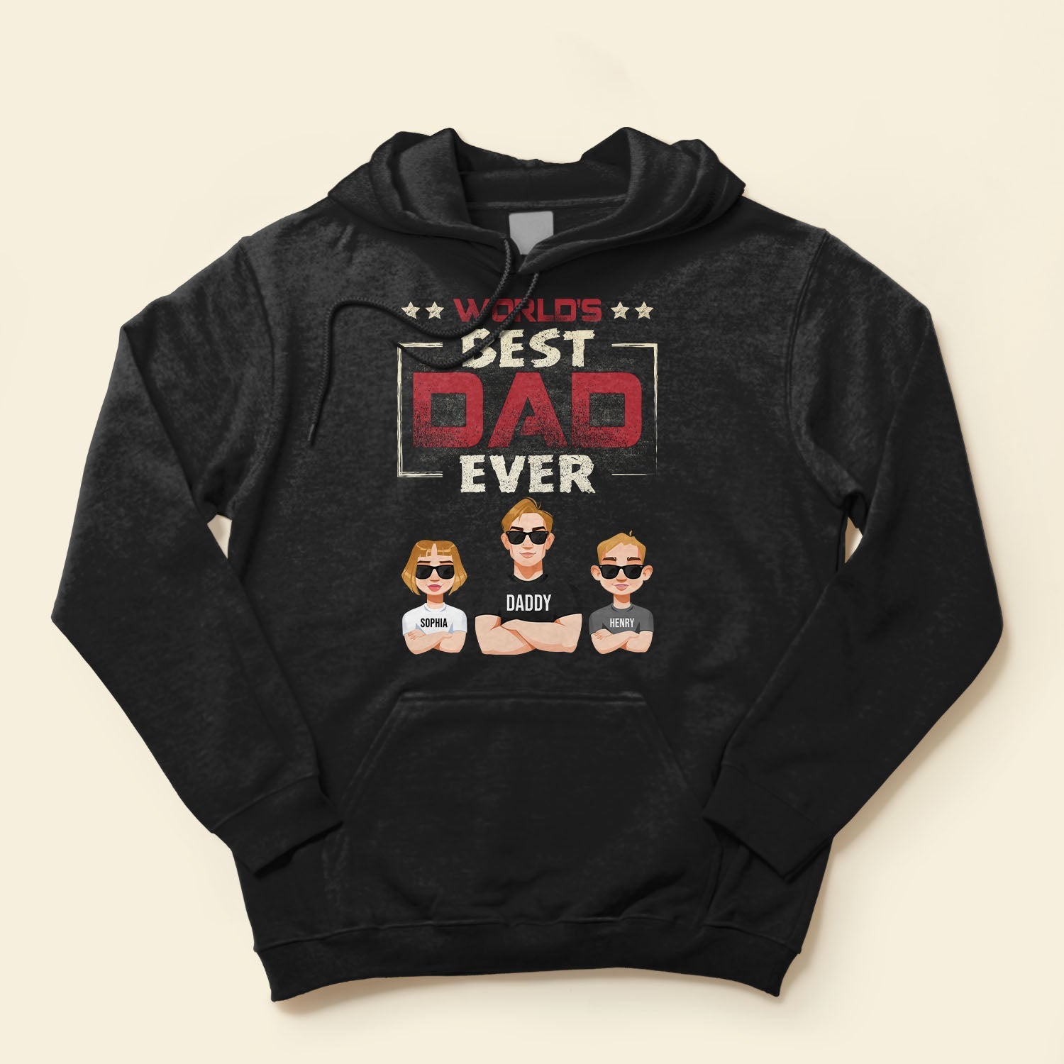 World's Best Dad Ever (Dark Version) - Personalized Shirt