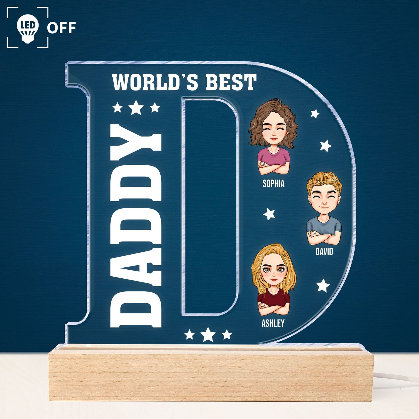World‘s Best Dad - Personalized LED Light