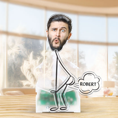 World's Greatest Farter Funny For Dad - Personalized Photo Shaking Head Acrylic Standee